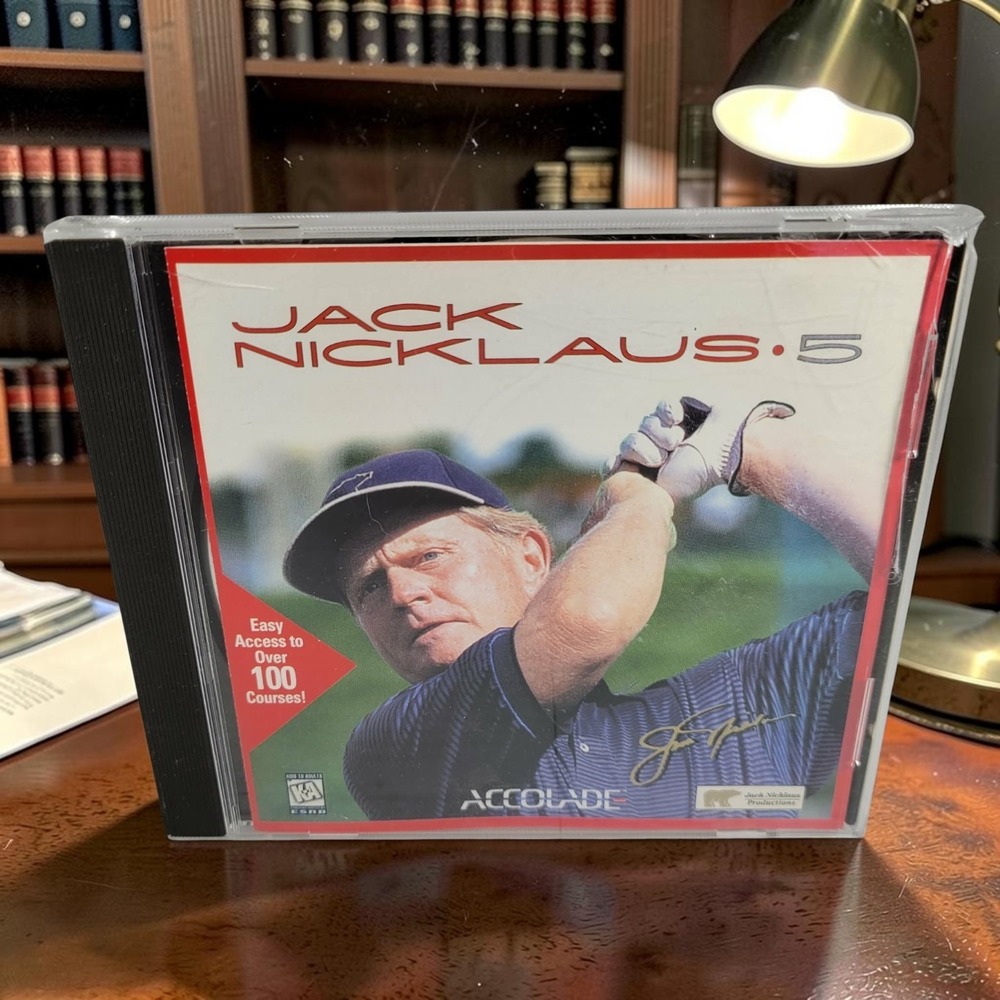 Jack Nicklaus 5 PC Golf Game Easy Access to Over 100 Courses! CD-Rom 95/98